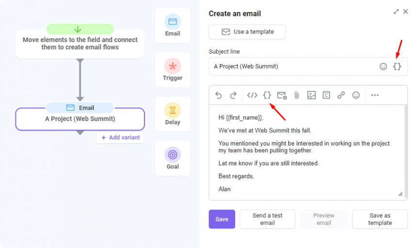 Build an email sequence