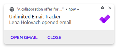 Email tracker