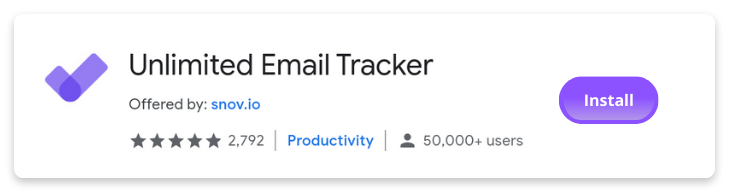 Unlimited email tracker