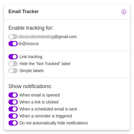 Email tracker