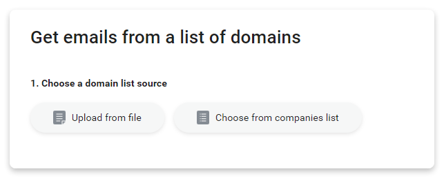 get emails from a list of domains