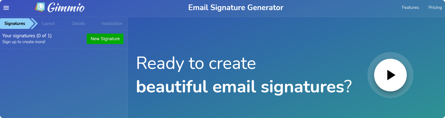 Use an email signature generator