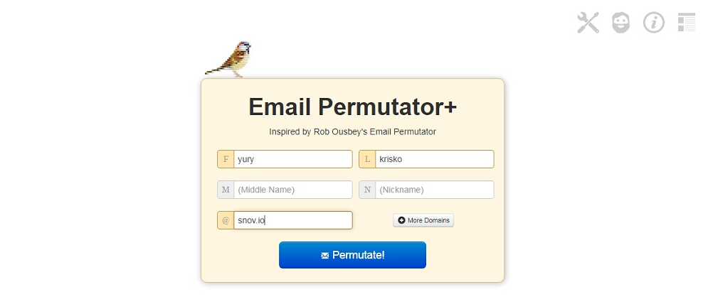Email Permutator+