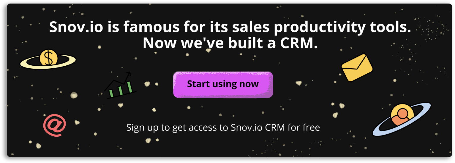 Snov.io CRM banner