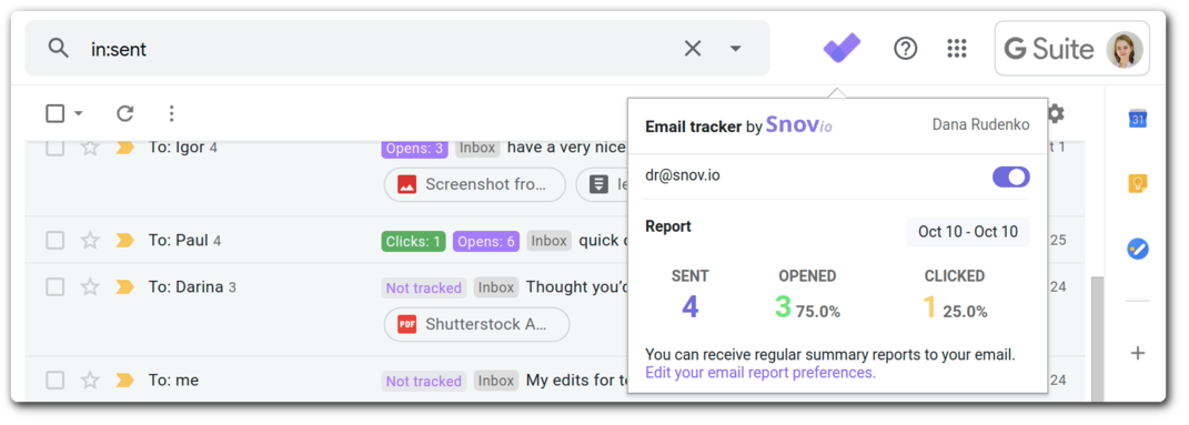 Unlimited Email Tracker