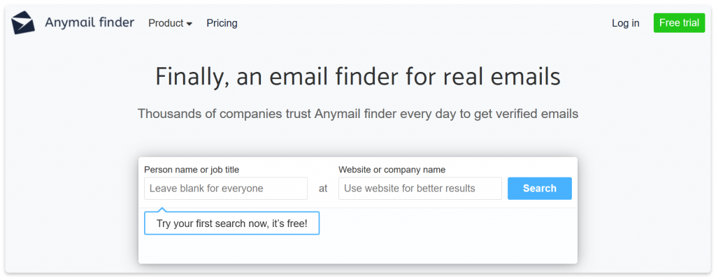 Anymail finder
