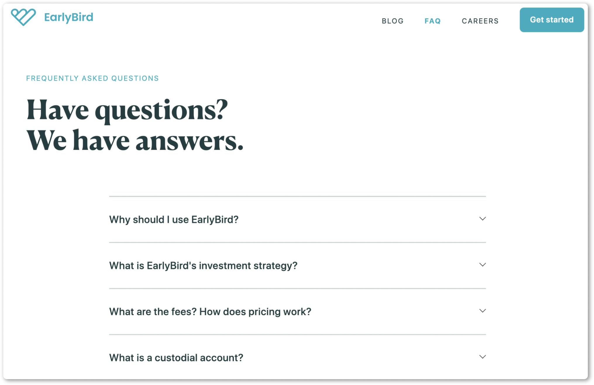 Add a FAQ page to your website 