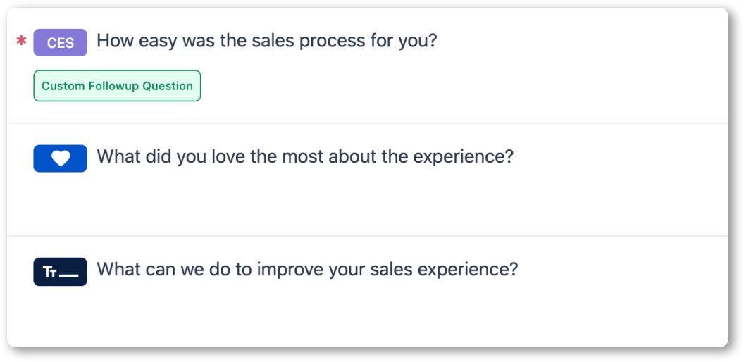 Customer surveys