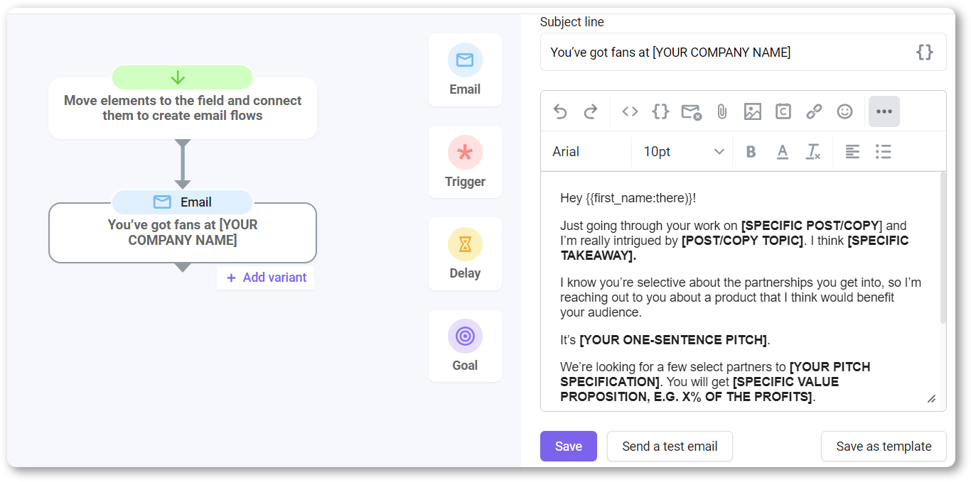 How to send a PR outreach message with Snov.io Email Drip Campaigns?
