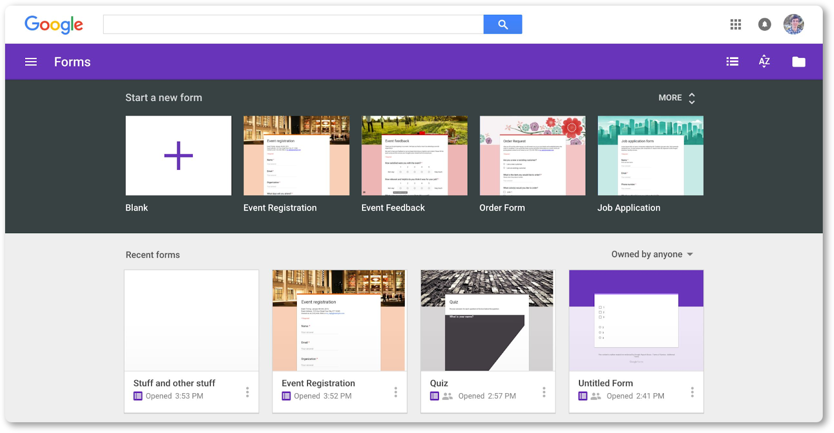 Google Forms