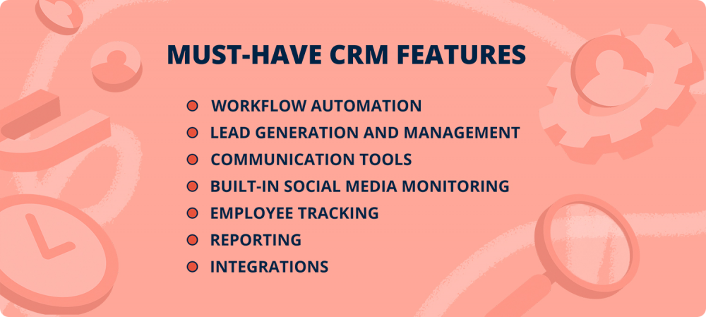 Must-have CRM features to boost productivity