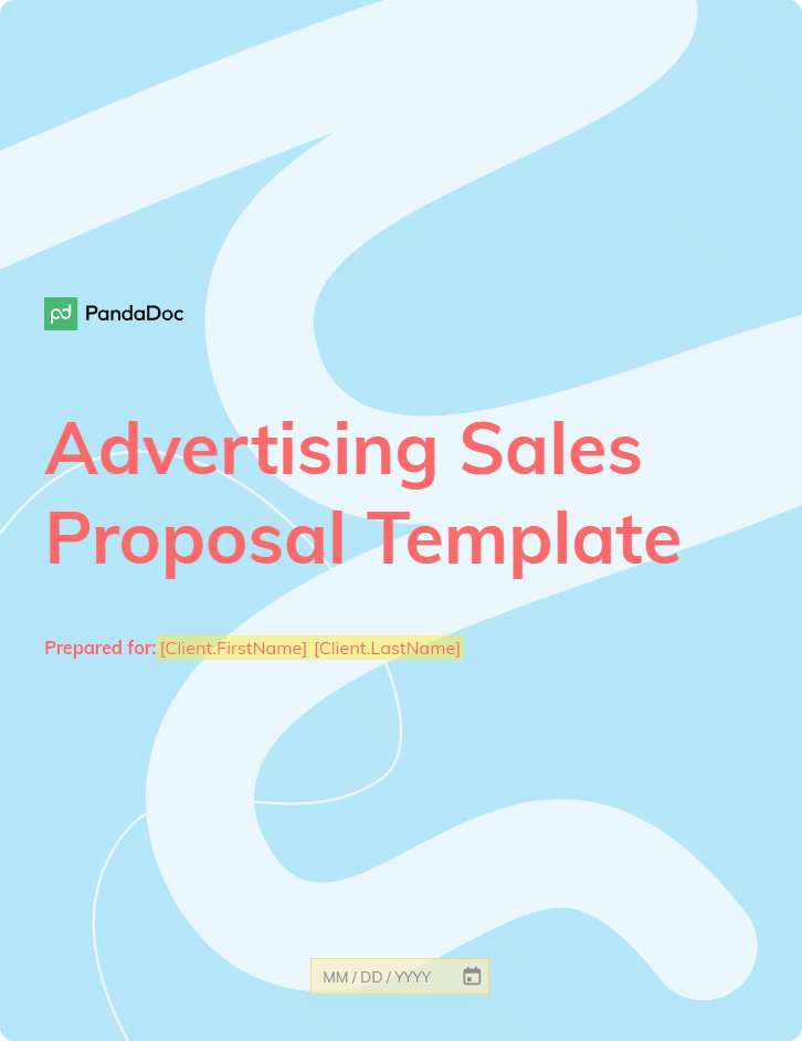 Advertising sales proposal template