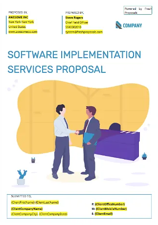 IT sales proposal template