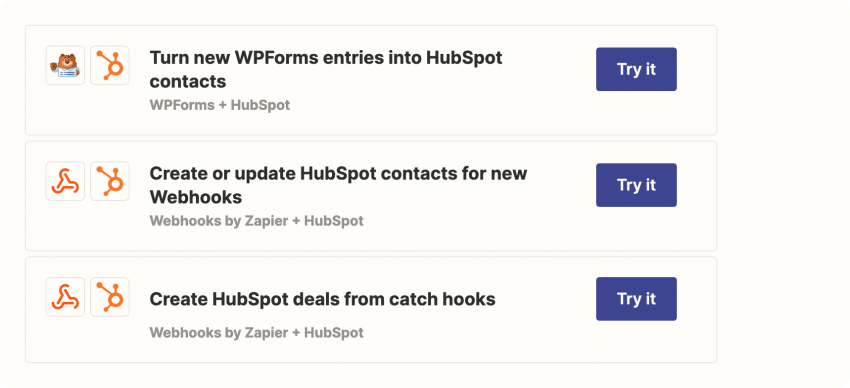 Scheduling a demo with Zapier and HubSpot