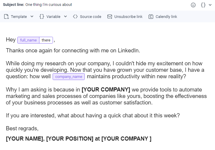How to write a cold message to LinkedIn prospects