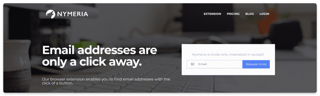 Buscador de correo electrónico Nymeria
