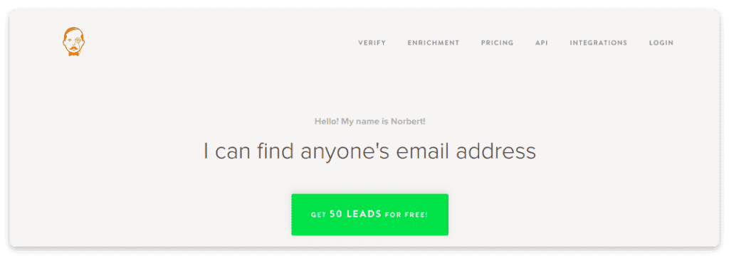 Busqueda de correo electrónico con VoilaNorbert