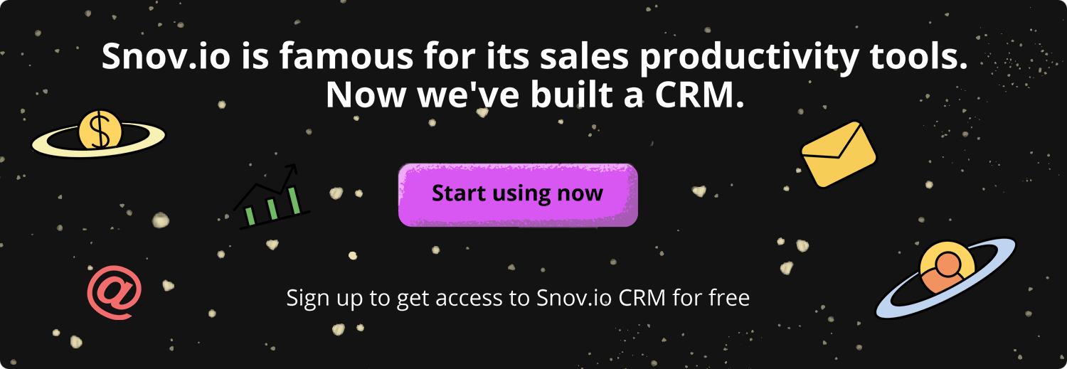 Snov.io CRM banner