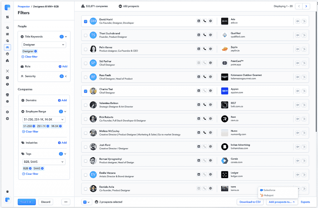 Plataforma de enriquecimiento de datos Clearbit