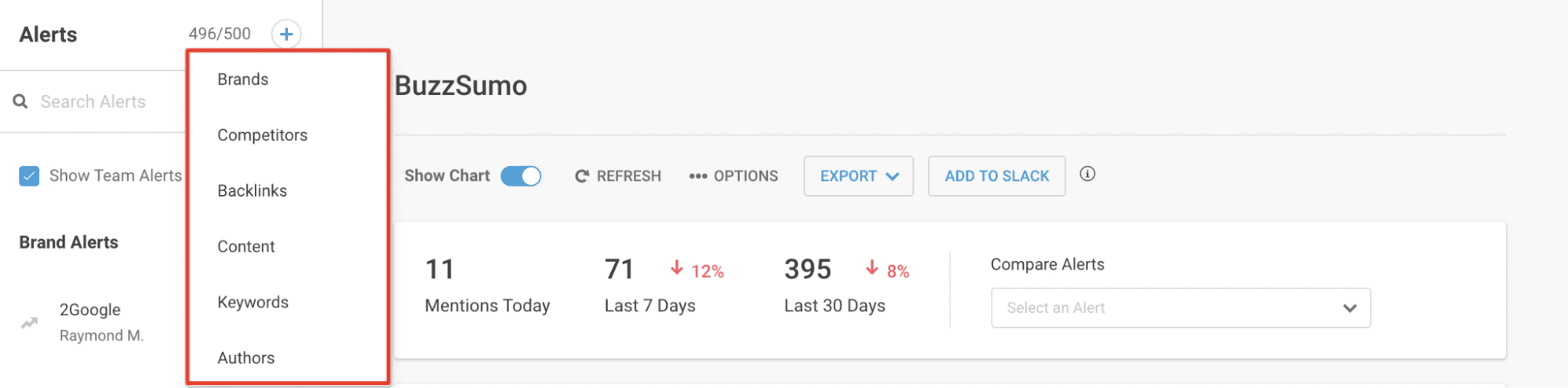 Buzzsumo lead gen tool