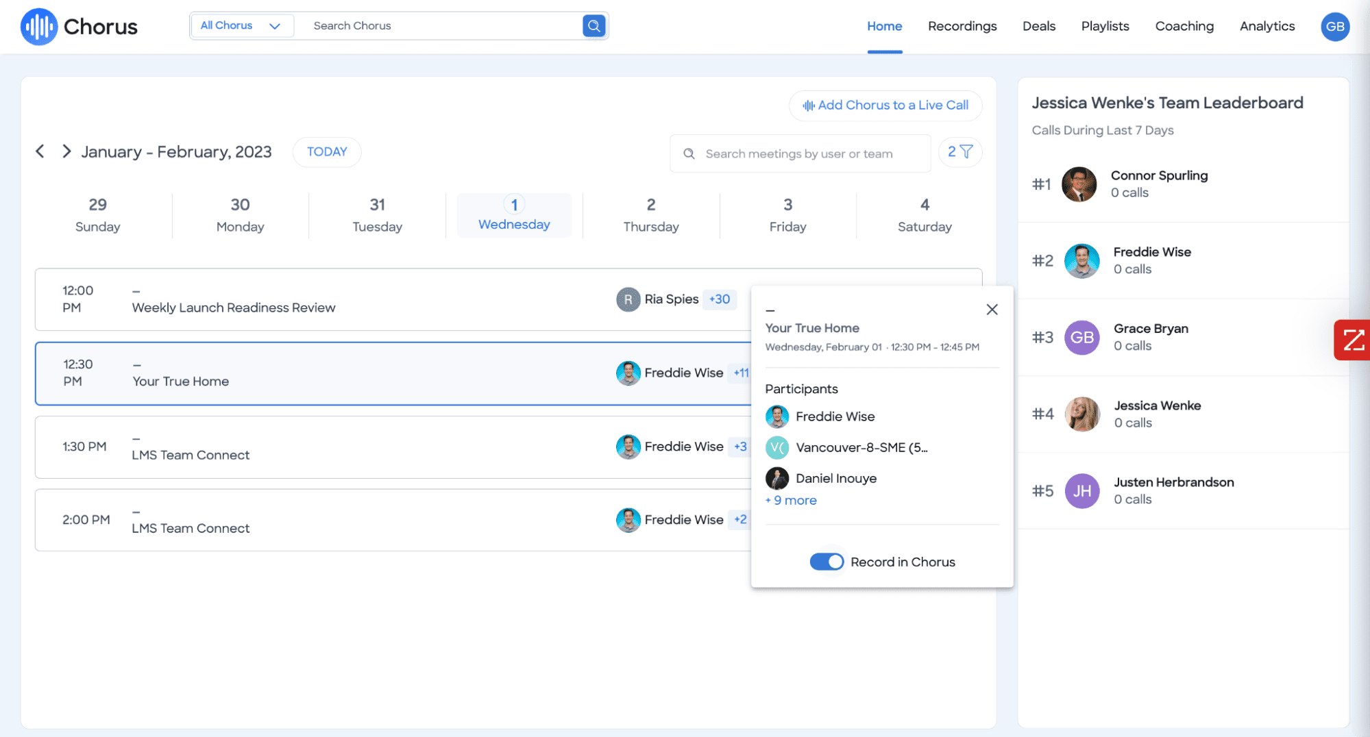 Chorus.ai lead gen tool