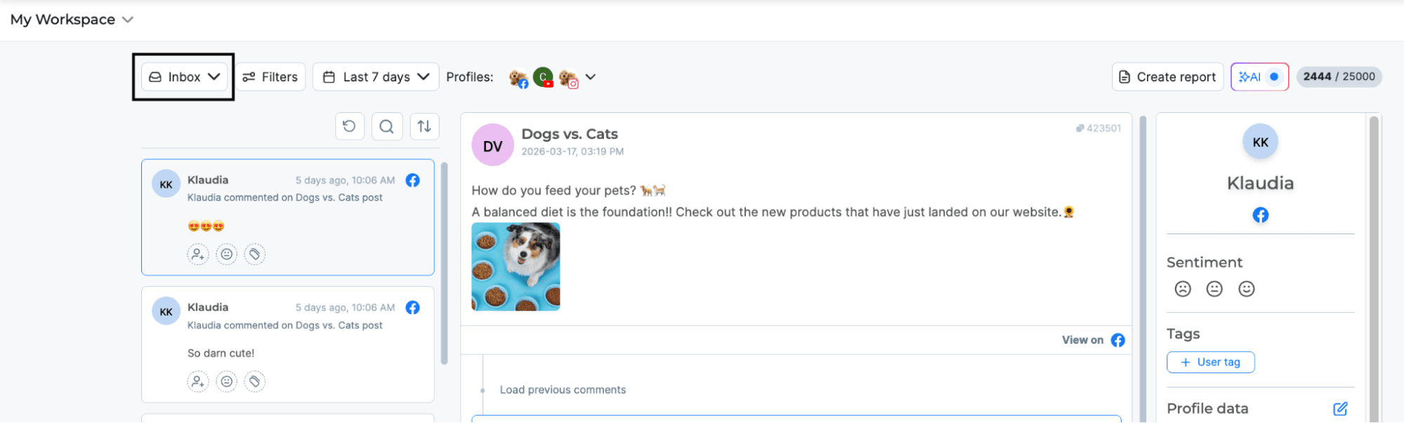 NapoleonCat lead gen tool