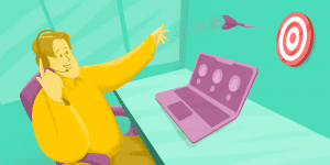 SDR fazendo uma ligação telefônica