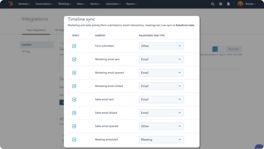 Salesforce HubSpot Integration 