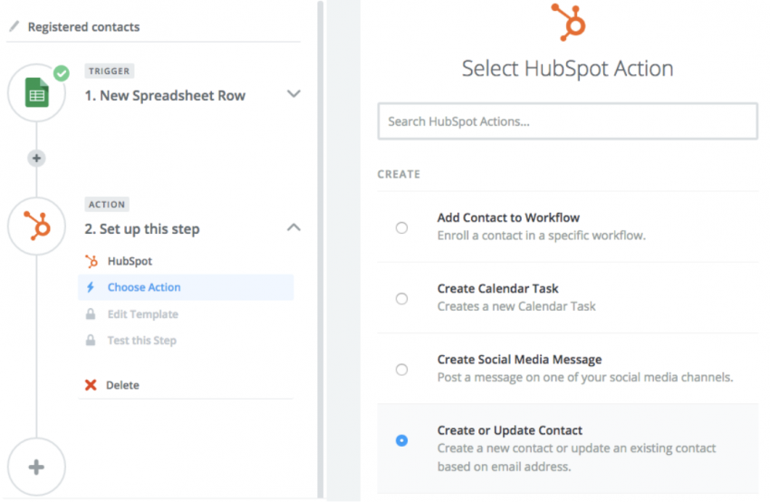 Zapier HubSpot integration 