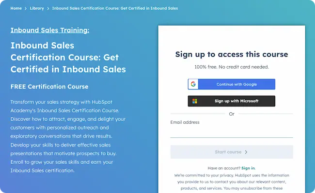 Best inbound sales training