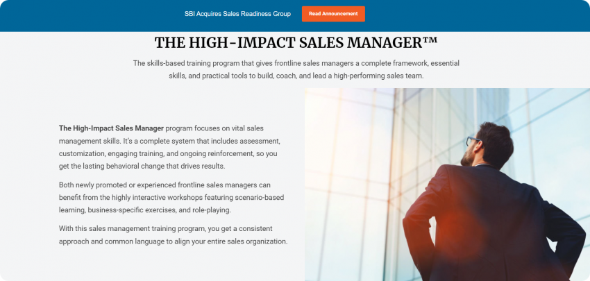 Best sales management training (for B2B)