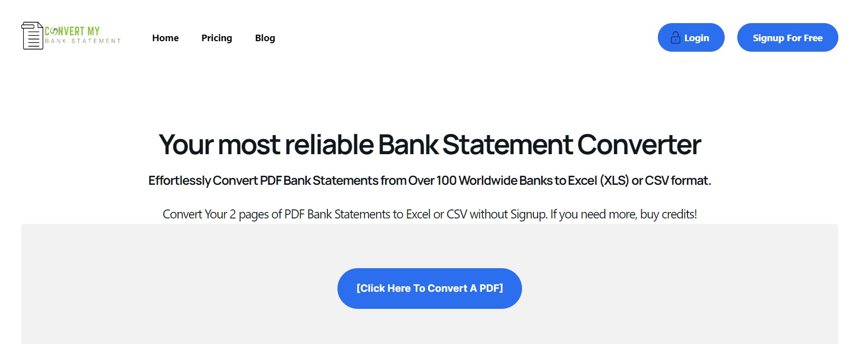 Convert My Bank Statement