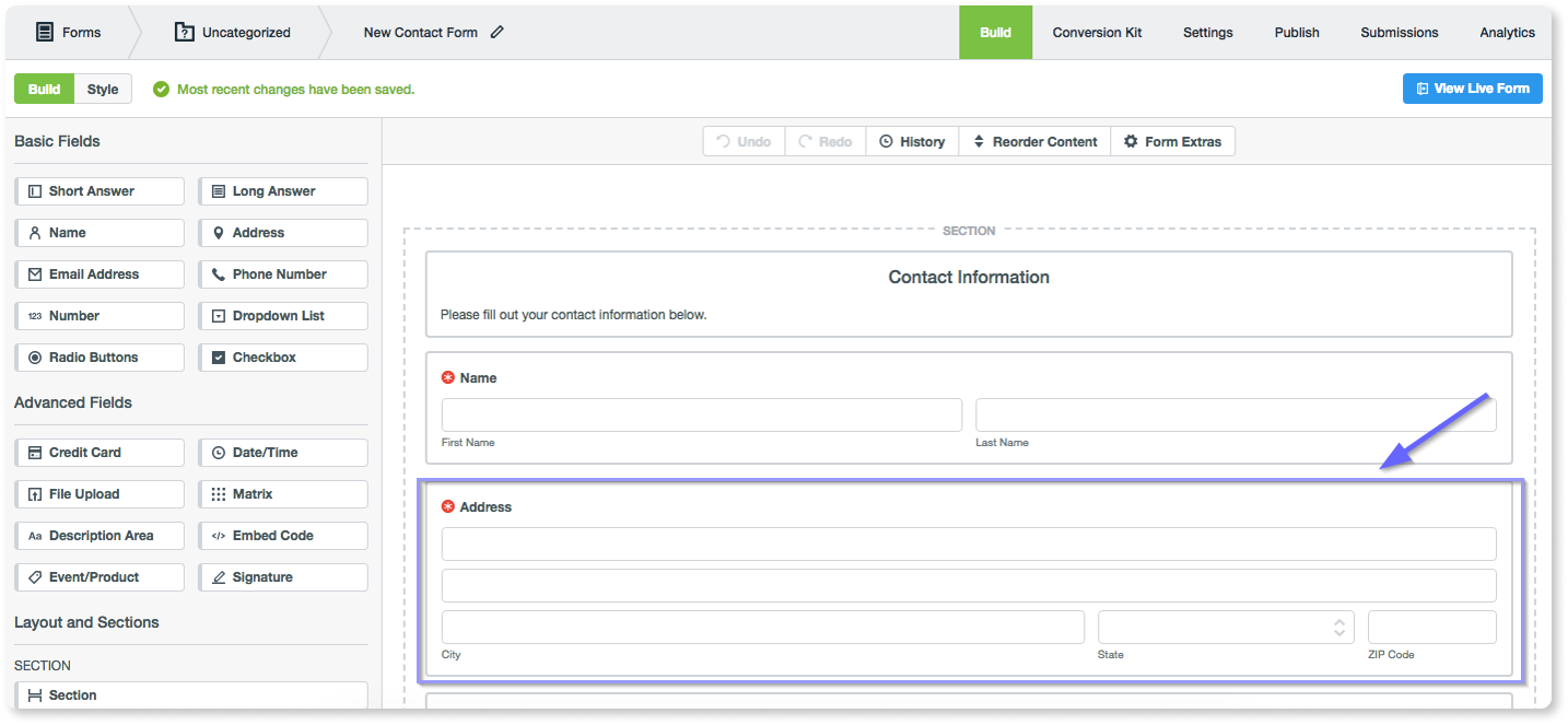 Formstack Example