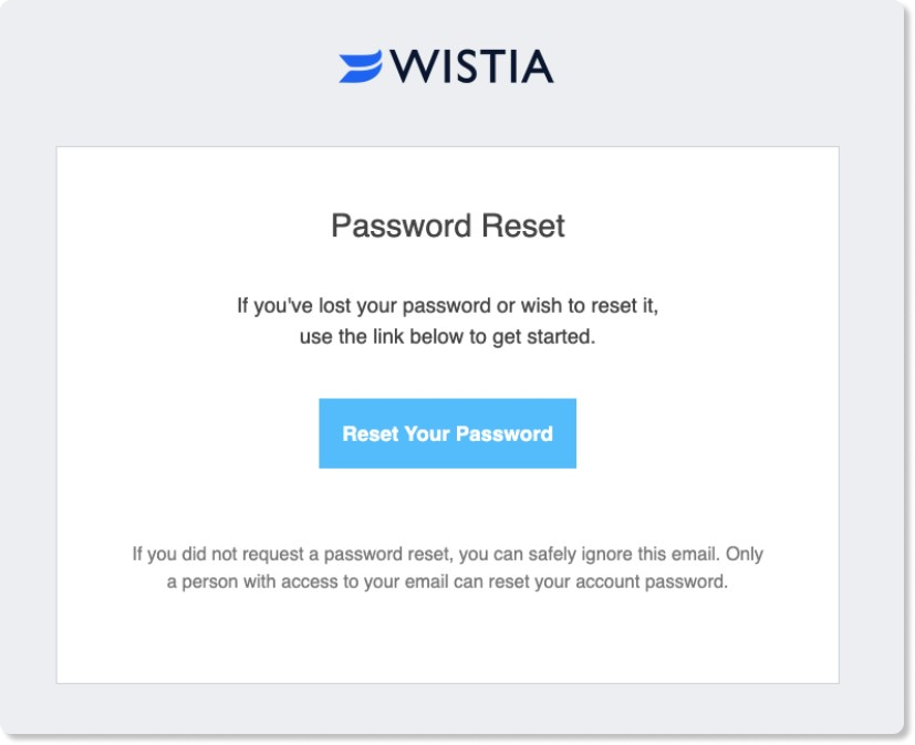 Password reset email example_Snov.io