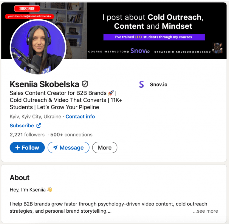 How to effectively cold message on LinkedIn