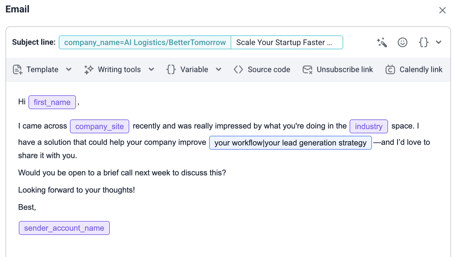 AI Personalized Email Generator