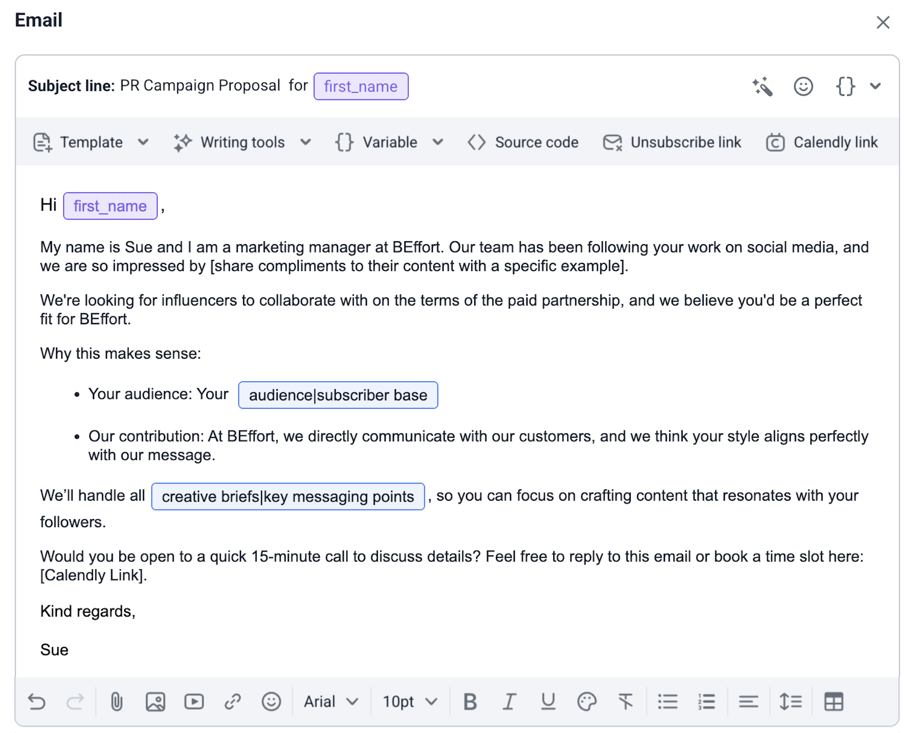 AI email generator