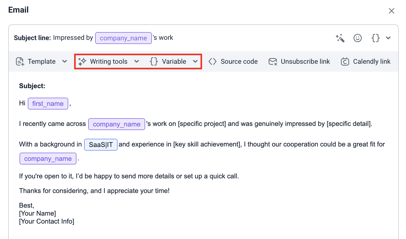 Snov.io's AI Email Generator