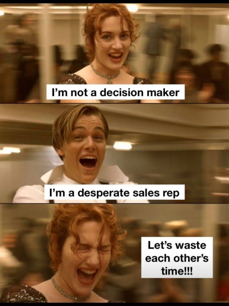 sales rep decision maker meme