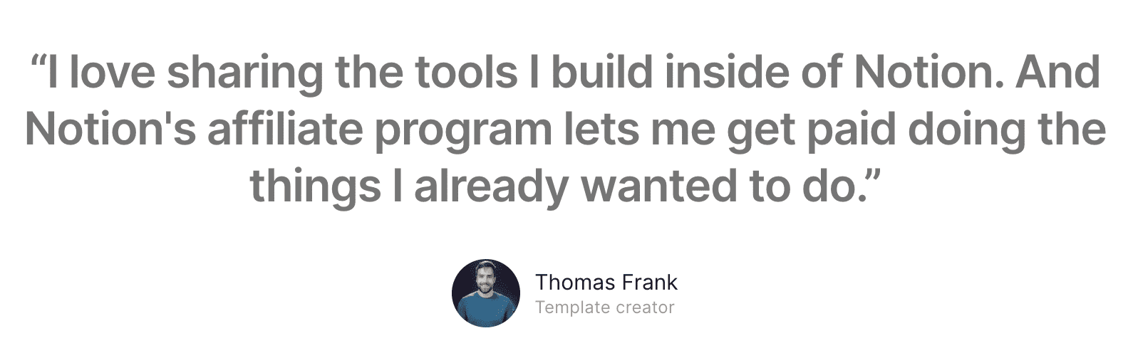 Notion affiliate program