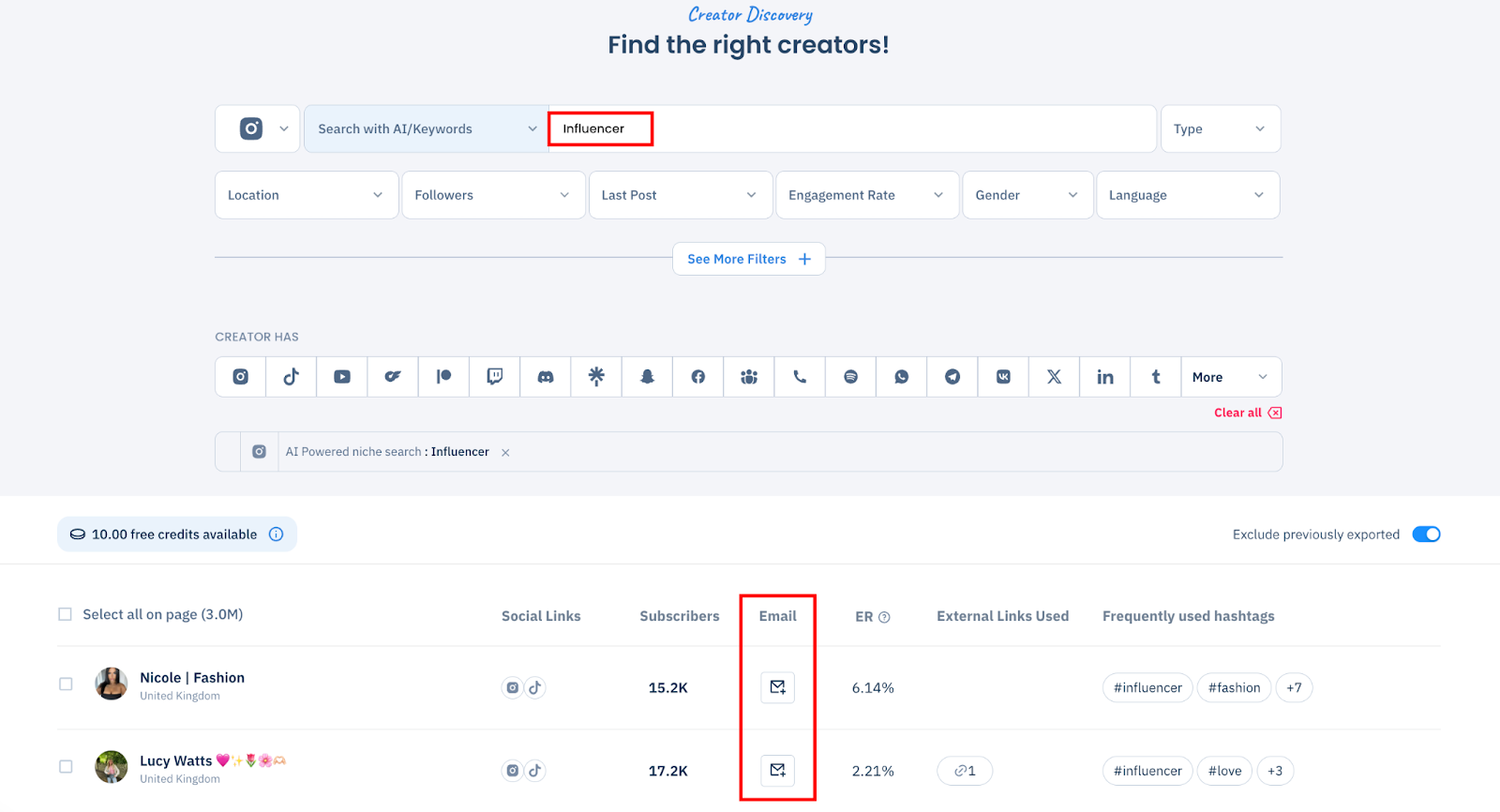 Instagram email finder