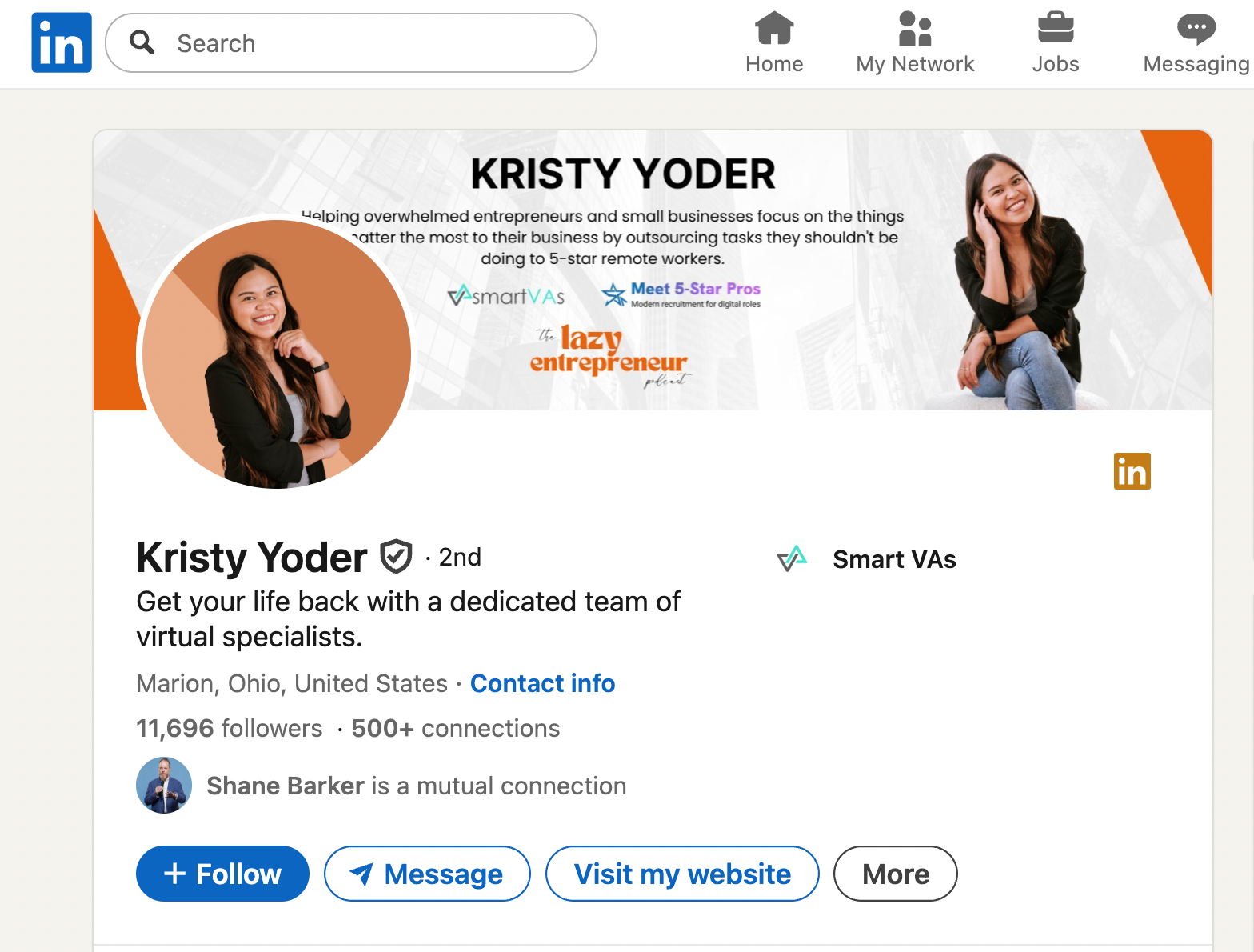 How to find the Instagram email via LinkedIn account