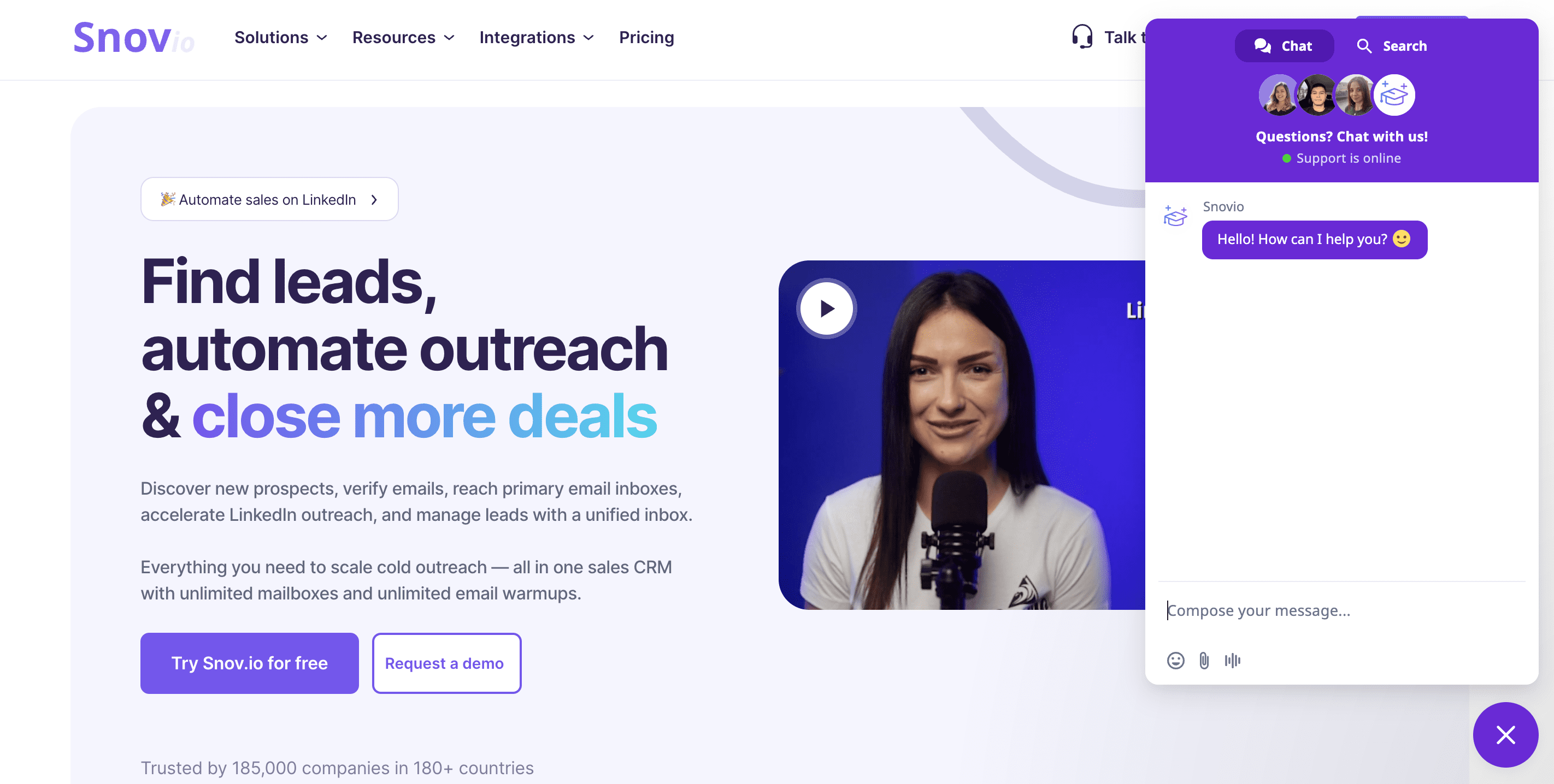 find company email addresses via company live chats