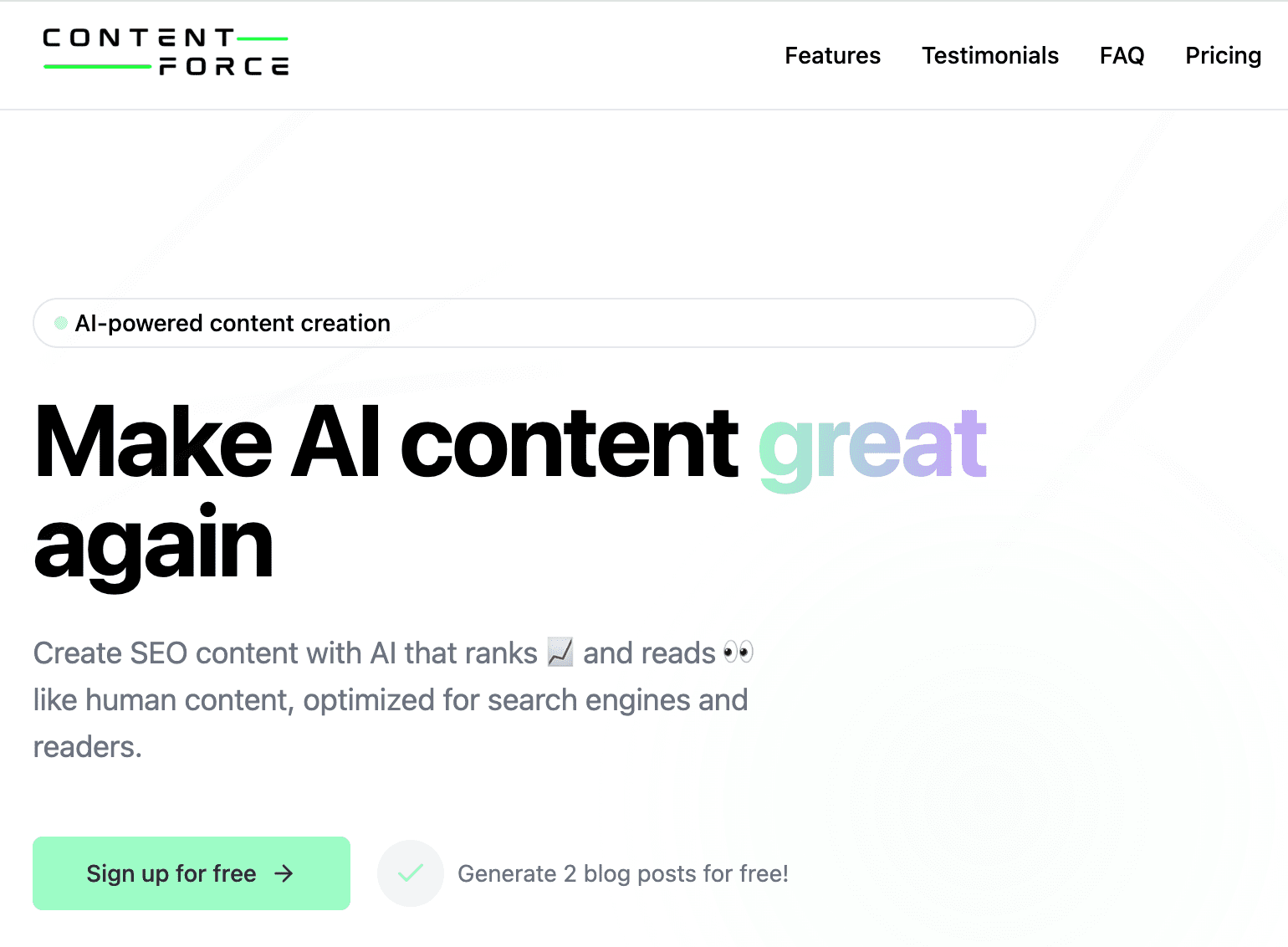 saas black friday deal by ContentForce