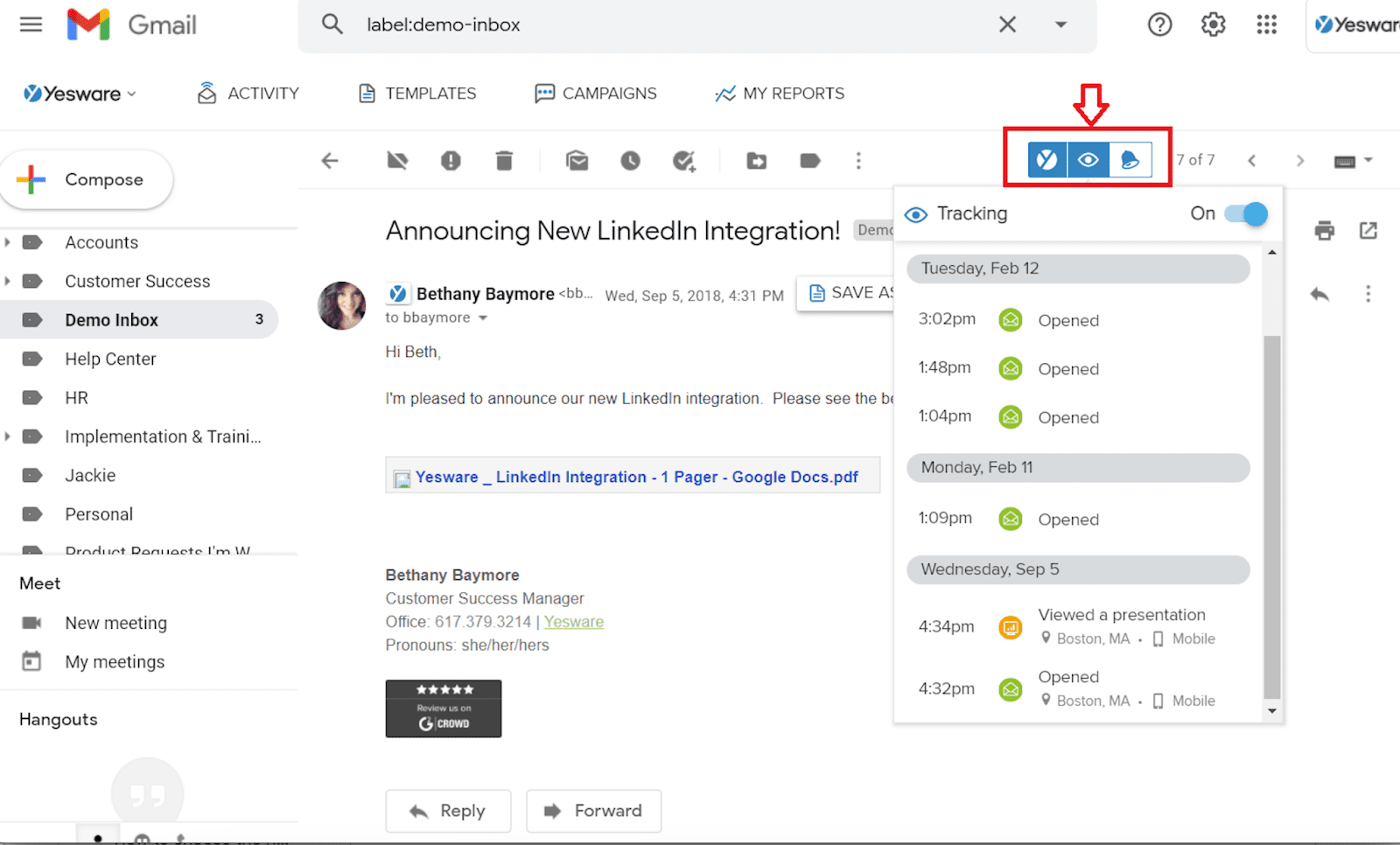 yesware lemlist alternative