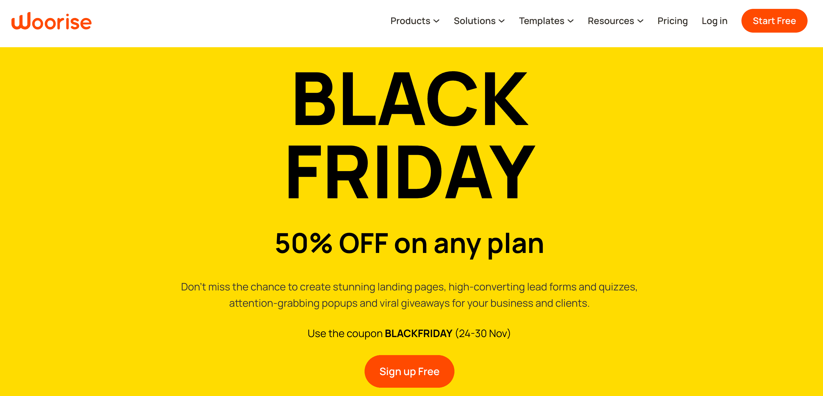 black friday saas deals 2025 by woorise