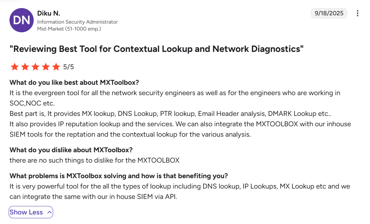 email dns configuration tool review
