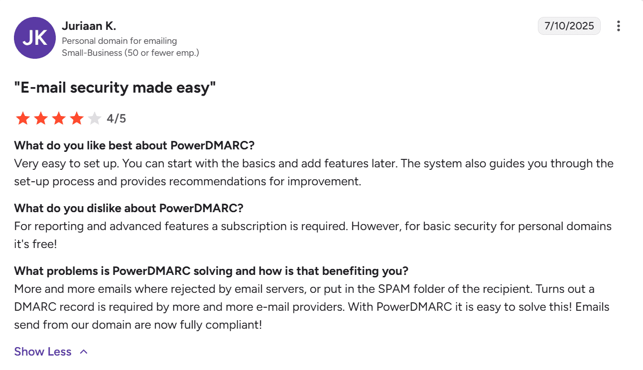 dmarc pf dkim setup tool review
