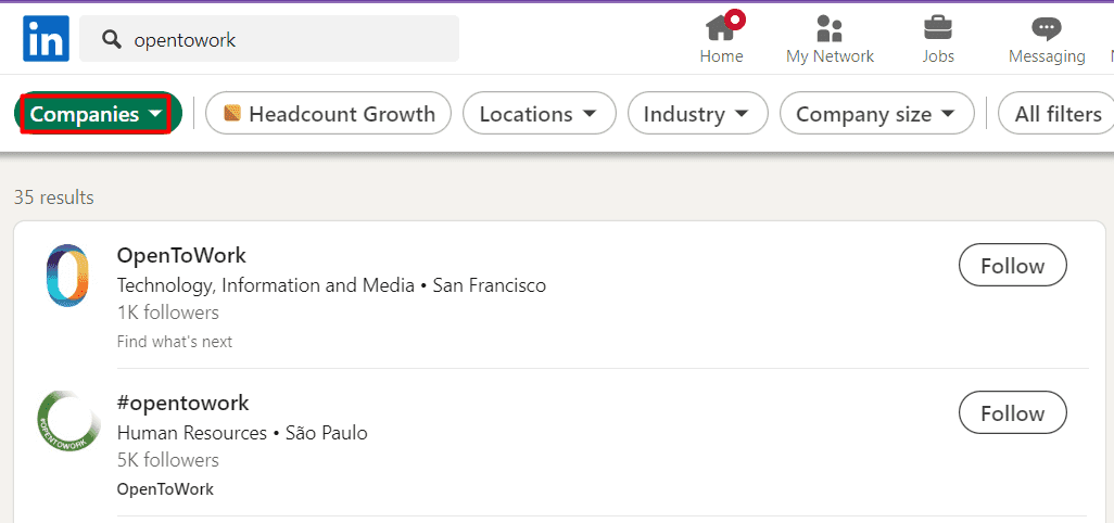Páginas para buscar candidatos en LinkedIn