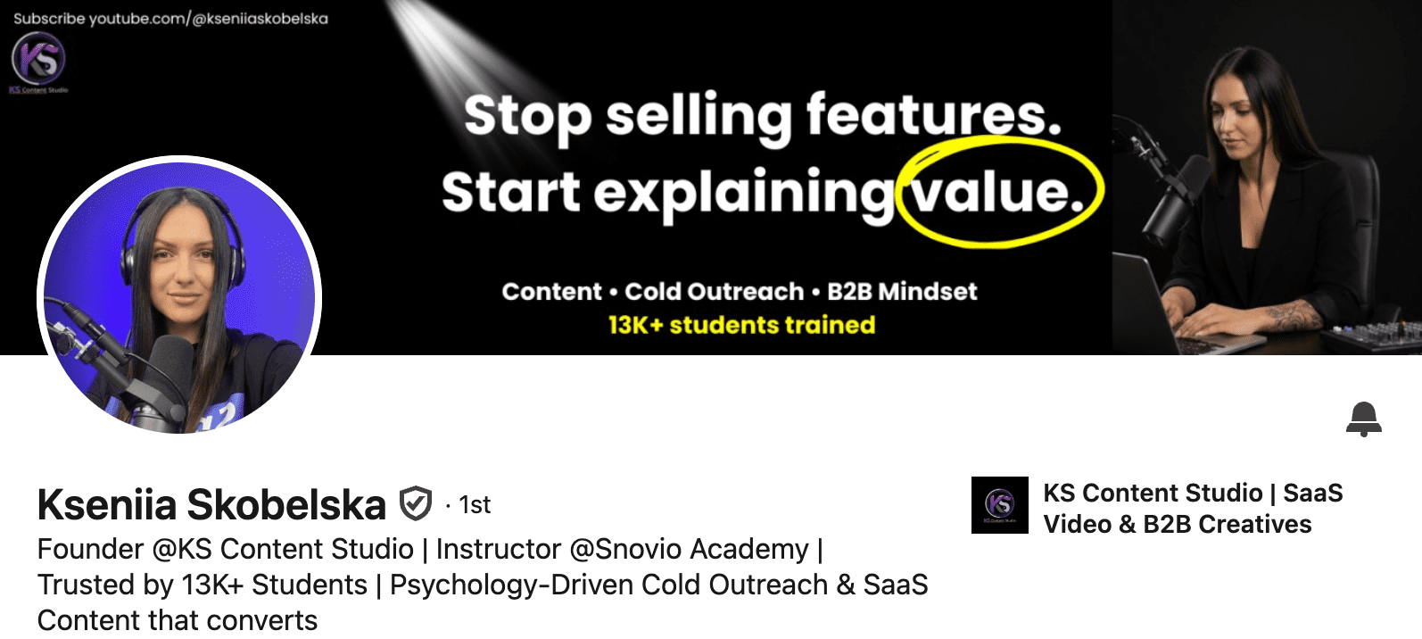 optimized linkedin profile